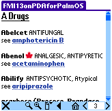 FMI13 on Palm PDA screenshot